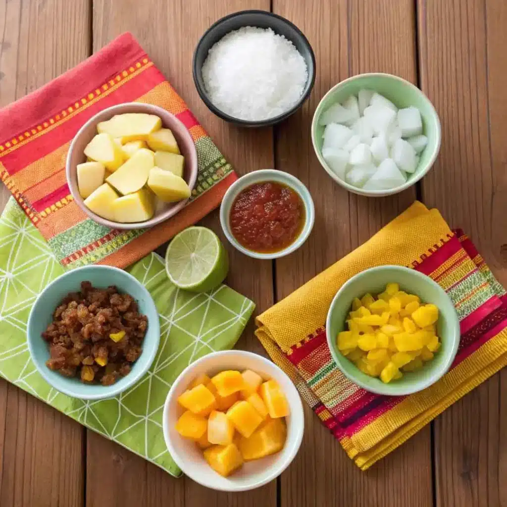 Raspados: How to Make Authentic Mexican Shaved Ice at Home 7 Raspados ingredients including mango and chamoy