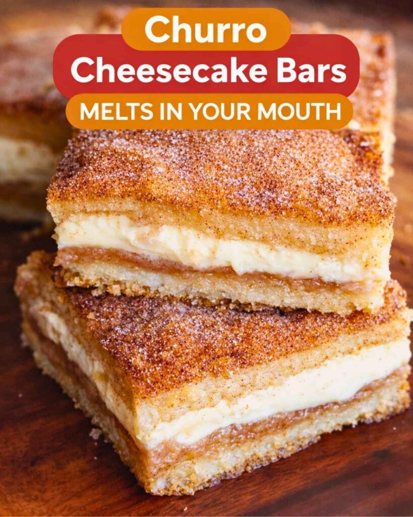 Churro Cheesecake Bars