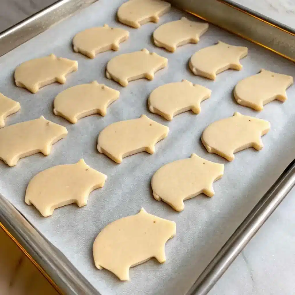 Marranitos Recipe – Soft Mexican Gingerbread Pig Cookies 7 Unbaked marranitos on baking tray