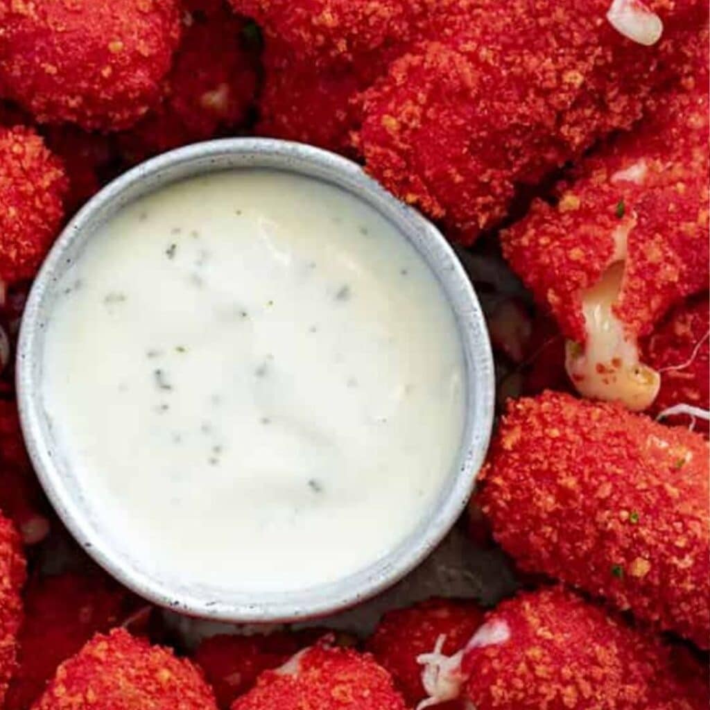 Hot Cheeto Mozzarella Sticks