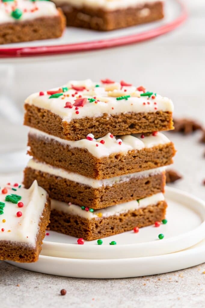 how to make Gingerbread Cookie Bars