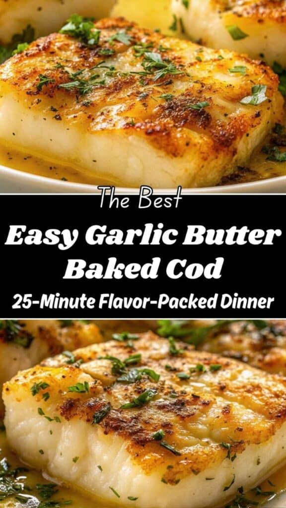 Easy Garlic Butter Baked Cod