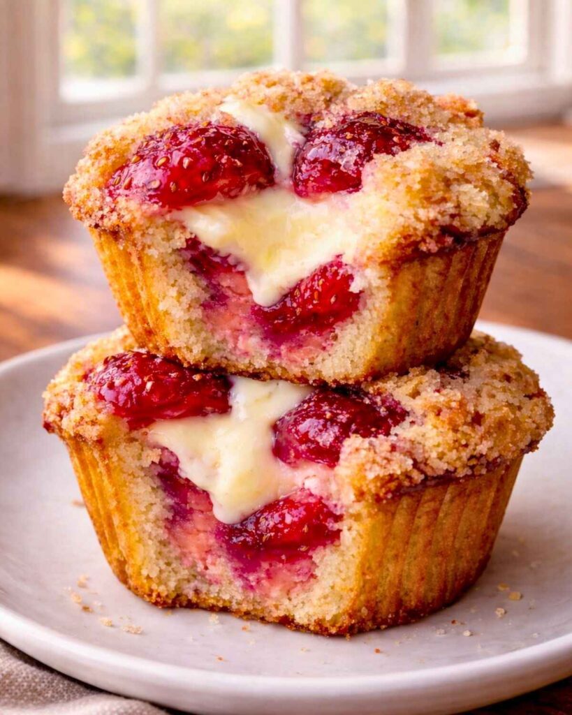 Strawberry Cream Cheese Muffins