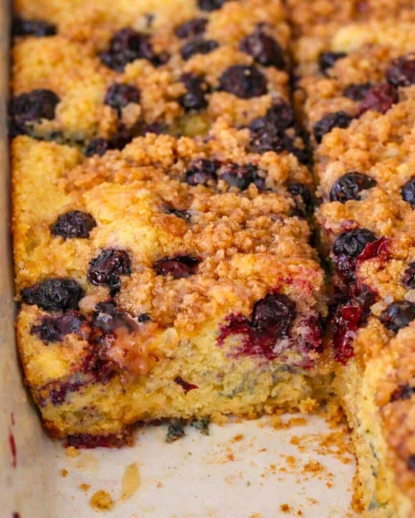 Easy Blueberry Buttermilk Pancake Casserole