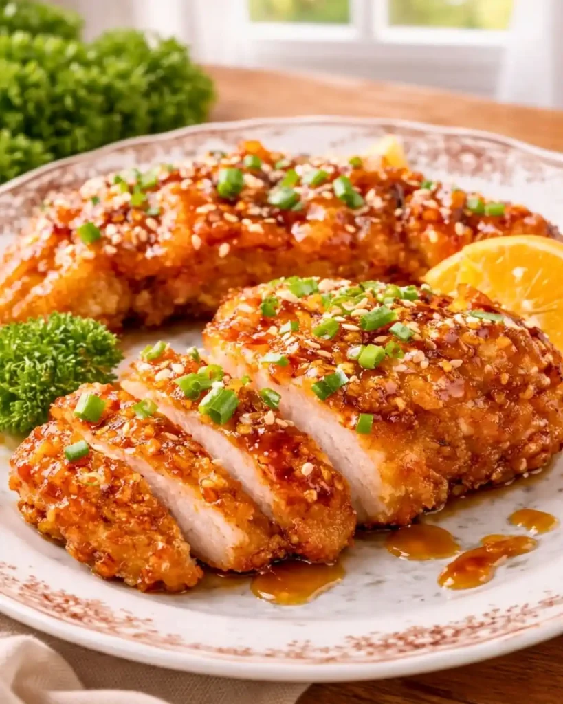 Baked Crunchy Hot Honey Chicken