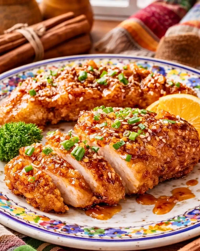 Baked Crunchy Hot Honey Chicken