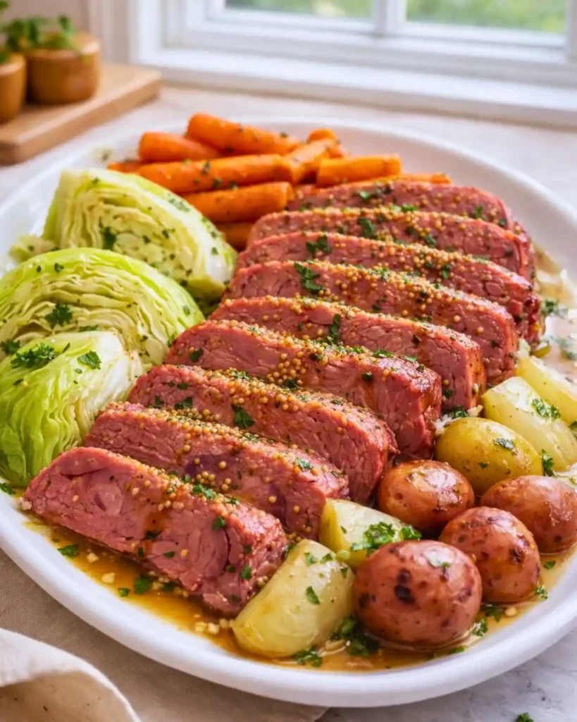 Oven Baked Corned Beef and Cabbage