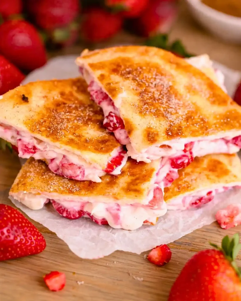 Easy Strawberry Cheesecake Quesadillas Recipe 8 Easy Strawberry Cheesecake Quesadillas Recipe