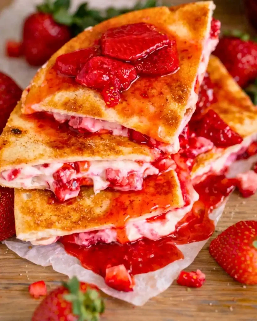 Easy Strawberry Cheesecake Quesadillas Recipe 7 Easy Strawberry Cheesecake Quesadillas Recipe