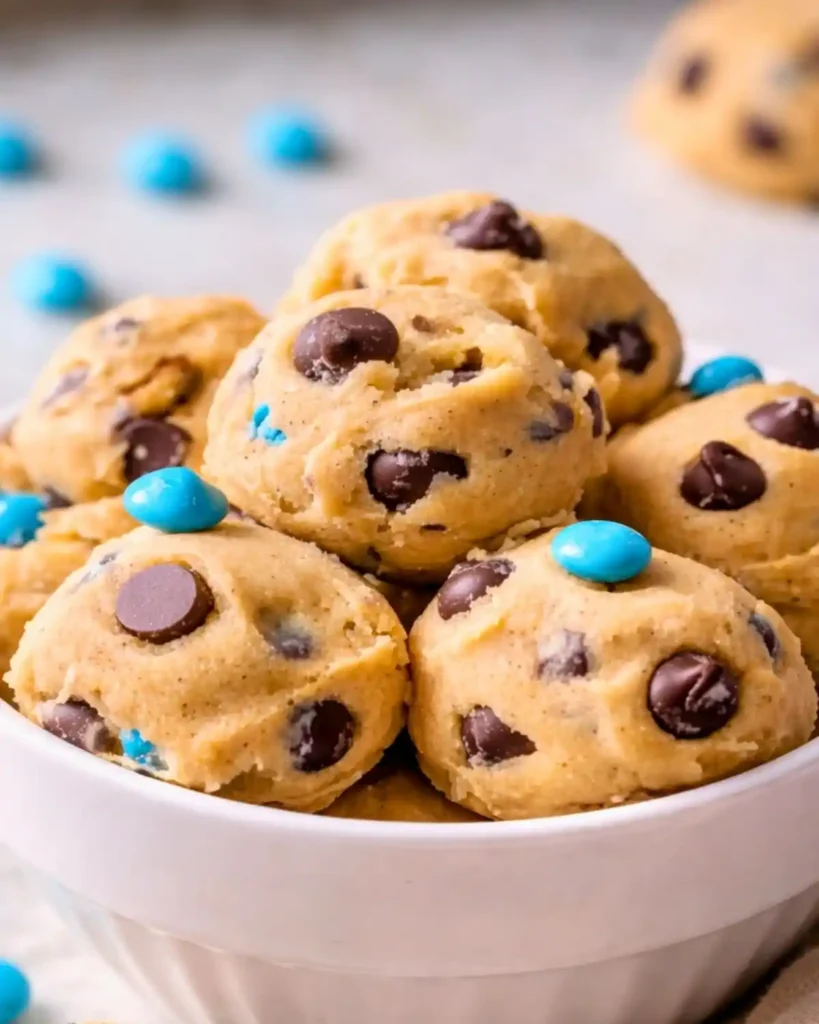 Greek Yogurt Cookie Dough Bites (Easy No-Bake Snack) 6 Greek Yogurt Cookie Dough Bites (Easy No-Bake Snack)