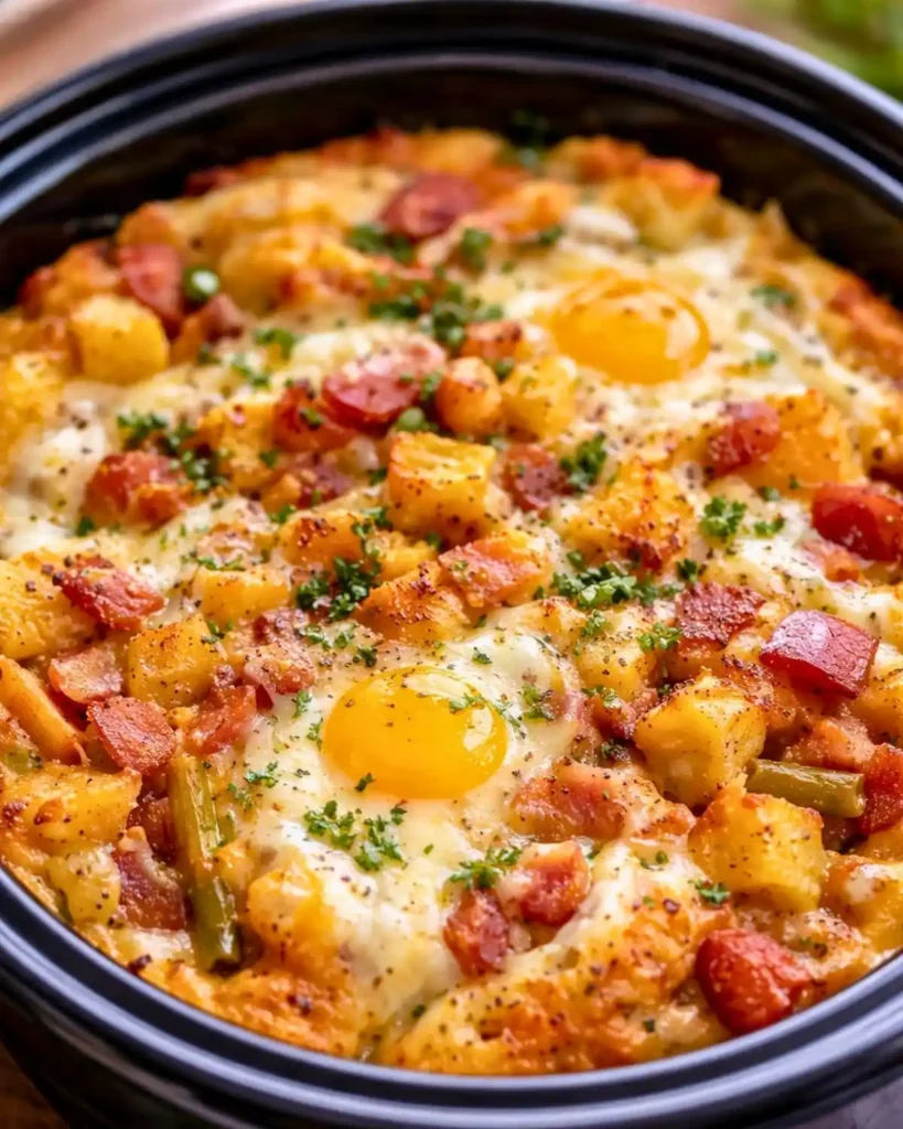 Mountain Man Crock Pot Breakfast (Easy Overnight Recipe)