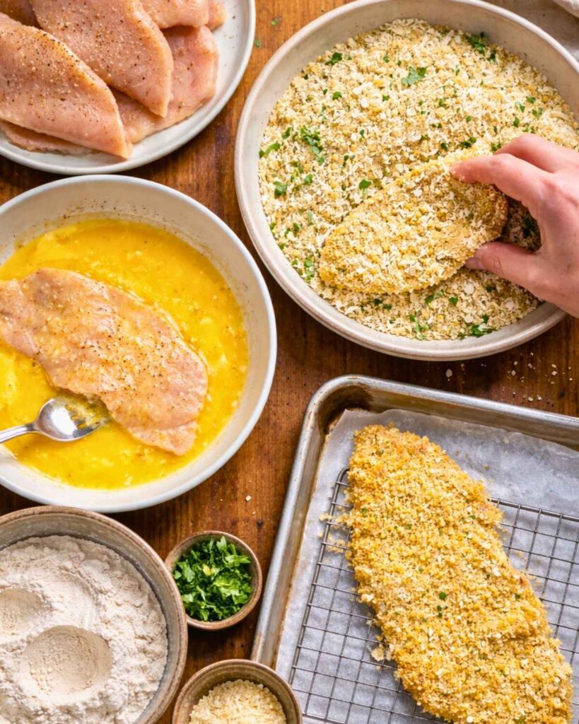 Prepare the Chicken Cutlets