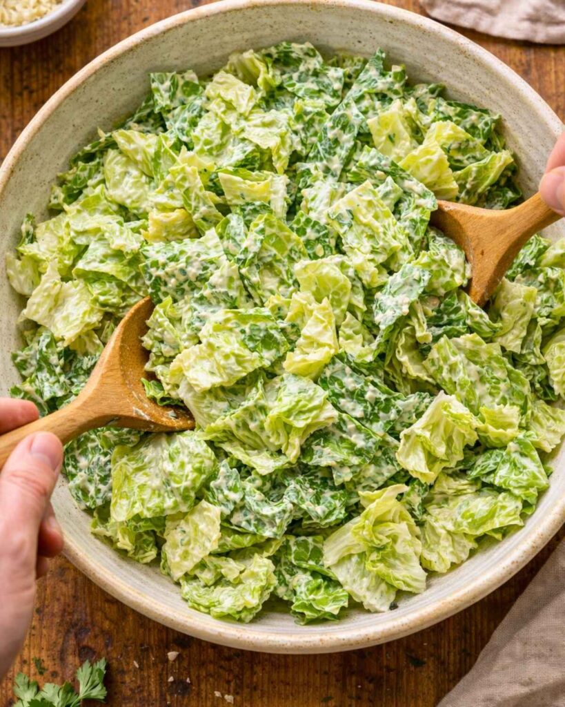 Toss the Caesar Salad