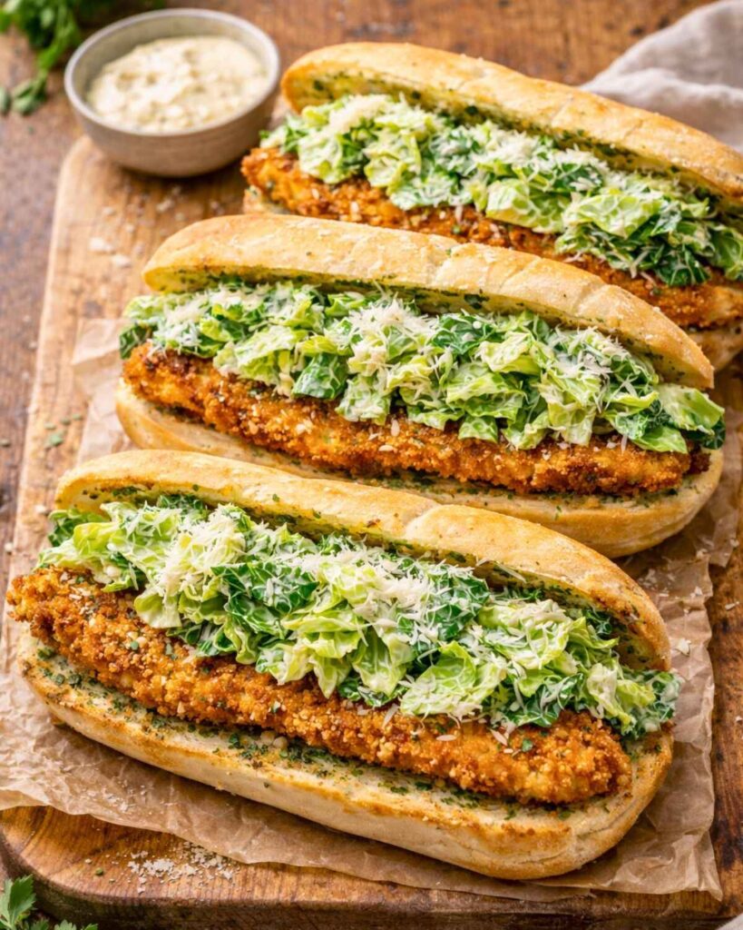 Chicken Caesar Sandwiches