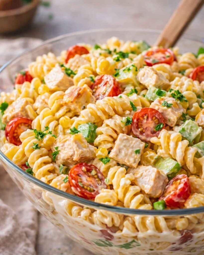 Chicken Club Pasta Salad