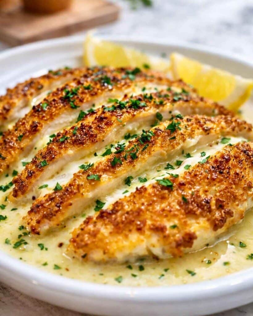ConclusionLonghorn Parmesan Crusted Chicken is a perfect example of how a simple ingredient like chicken can turn into something truly special. With its flavorful marinade, golden sear, and cheesy, crispy topping, it delivers everything you want in a comforting dinner. Whether you make it for family night or a special occasion, this recipe is one you will keep coming back to.