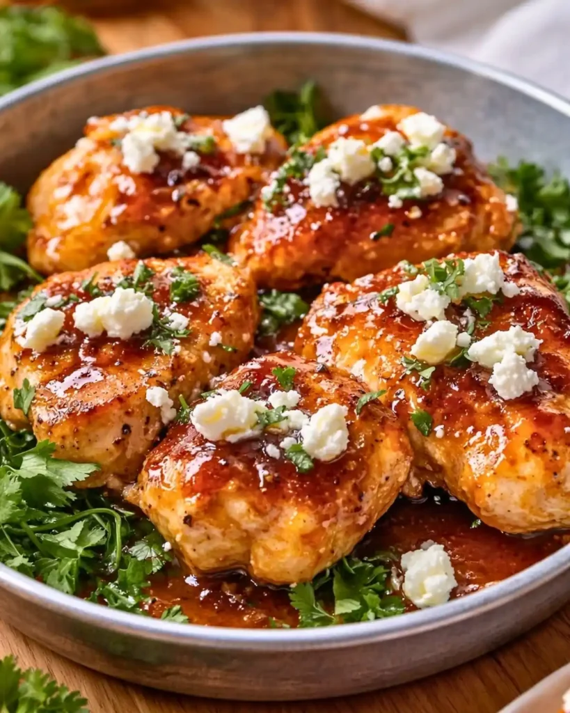 Artisan Hot Honey Infused Feta Chicken 6 Hot Honey Feta Chicken (Easy Sweet & Spicy Dinner)