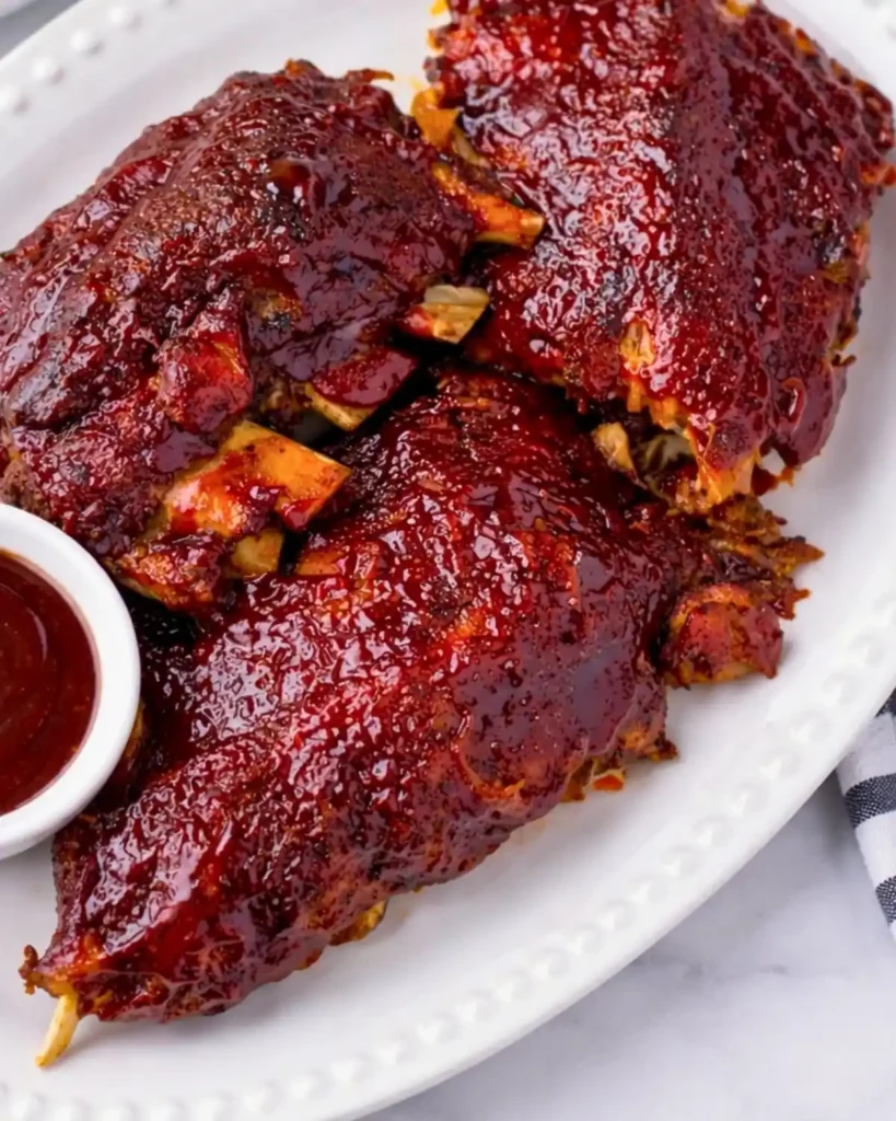 Slow Cooker BBQ Beef Ribs (Tender & Easy Recipe) 7 Tender slow cooker BBQ beef ribs with a sticky caramelized glaze. Easy comfort food perfect for dinner or gatherings.