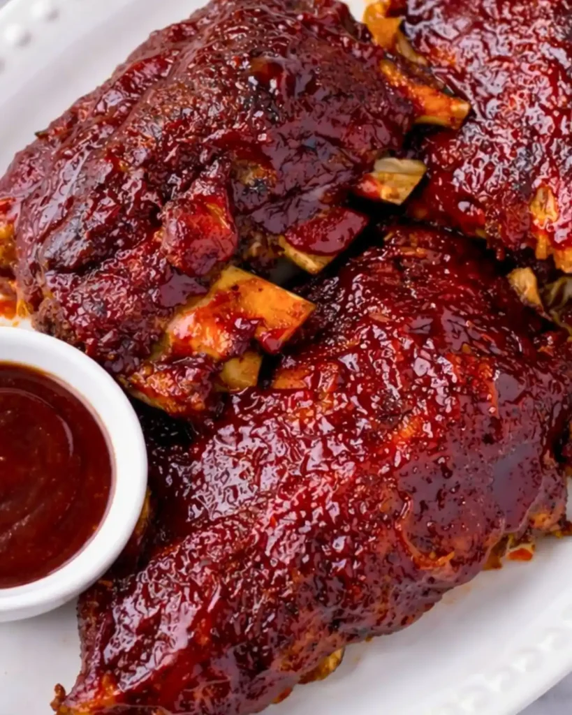 Slow Cooker BBQ Beef Ribs (Tender & Easy Recipe) 8 Tender slow cooker BBQ beef ribs with a sticky caramelized glaze. Easy comfort food perfect for dinner or gatherings.