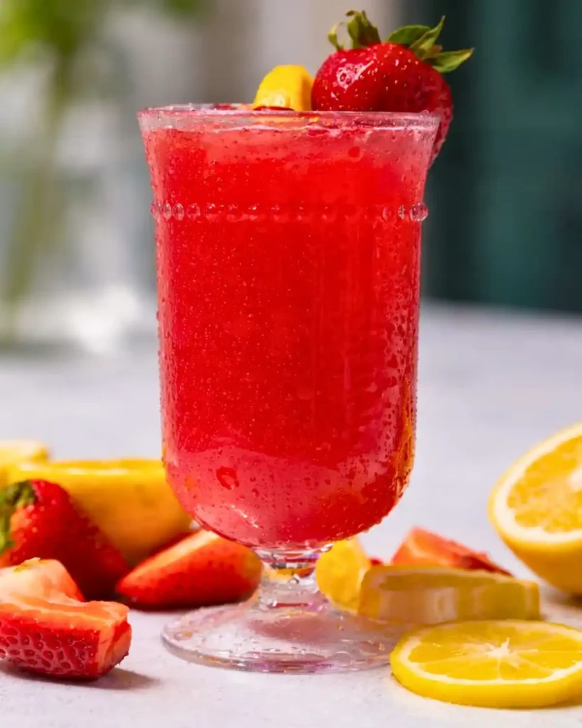 Hibiscus Strawberry Lemonade Refresher (Easy Summer Drink) 6 This hibiscus strawberry lemonade refresher is fruity, refreshing, and perfect for hot days. Easy homemade drink ready in minutes.