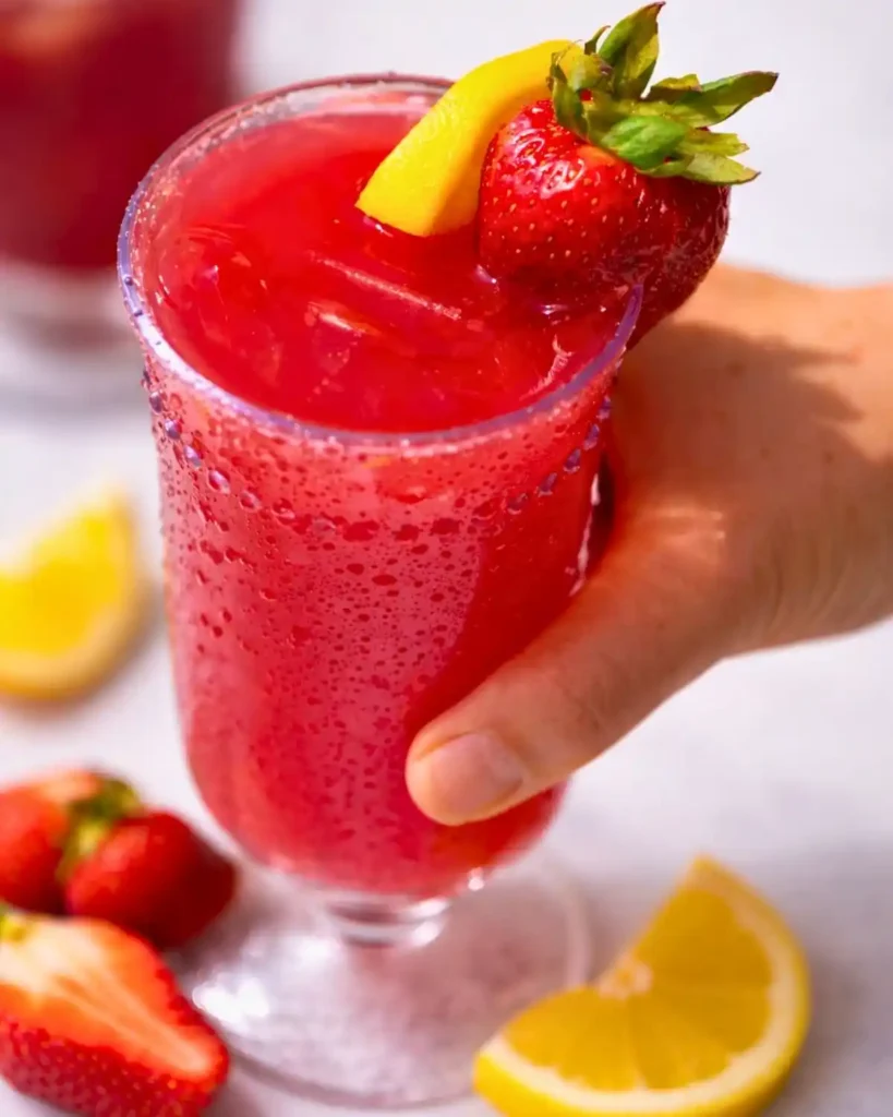 Hibiscus Strawberry Lemonade Refresher (Easy Summer Drink) 7 This hibiscus strawberry lemonade refresher is fruity, refreshing, and perfect for hot days. Easy homemade drink ready in minutes.