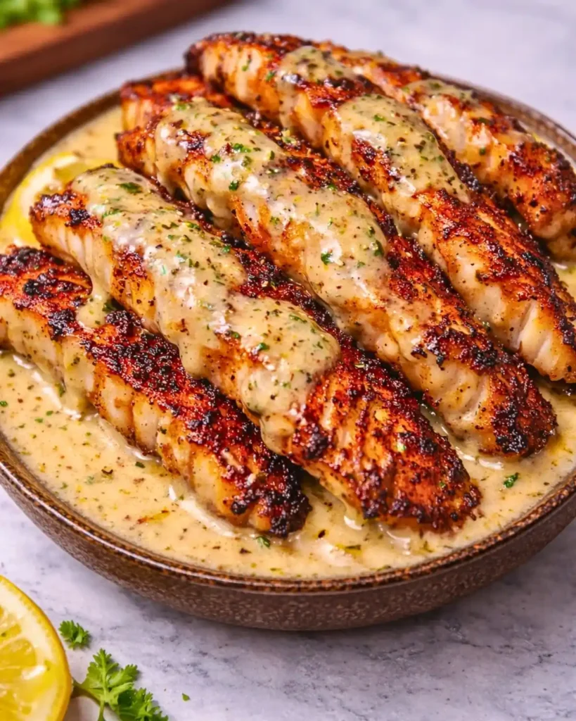 Garlic Butter Cod with Lemon Sauce (Easy Recipe)