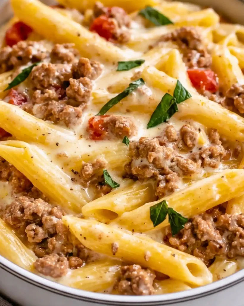 Creamy Rotel Pasta with Ground Beef 7 Creamy Rotel Pasta with Ground Beef