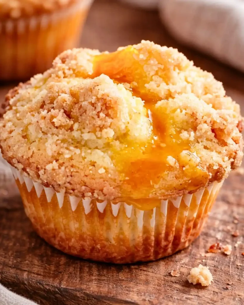Peach Cobbler Muffins Recipe