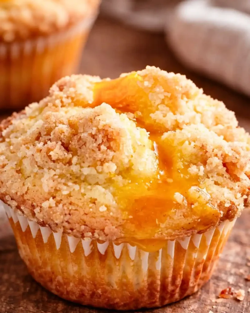 Peach Cobbler Muffins Recipe