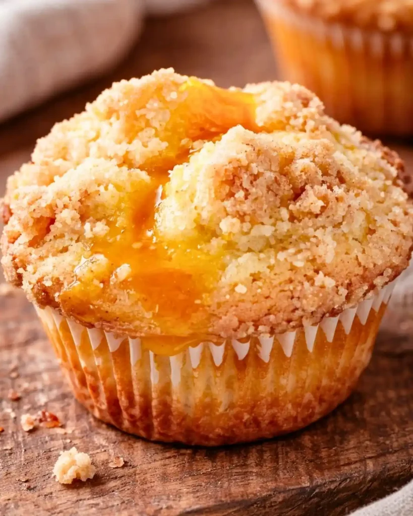 Peach Cobbler Muffins Recipe