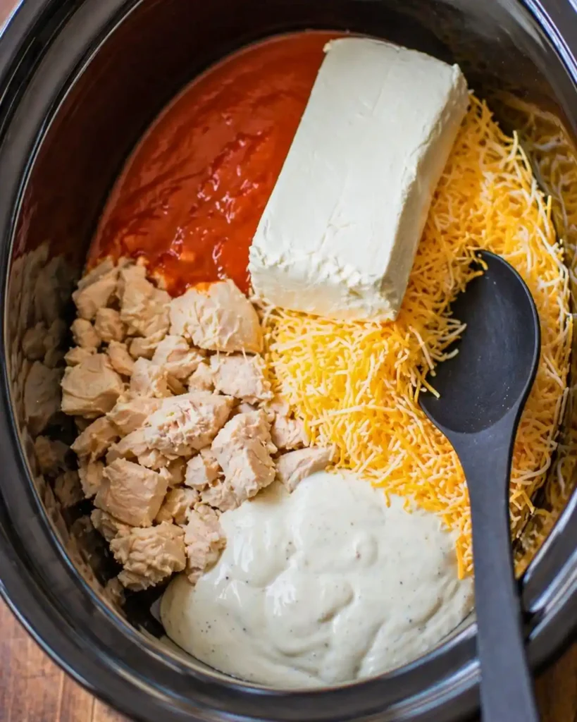 Crock Pot Buffalo Chicken Dip