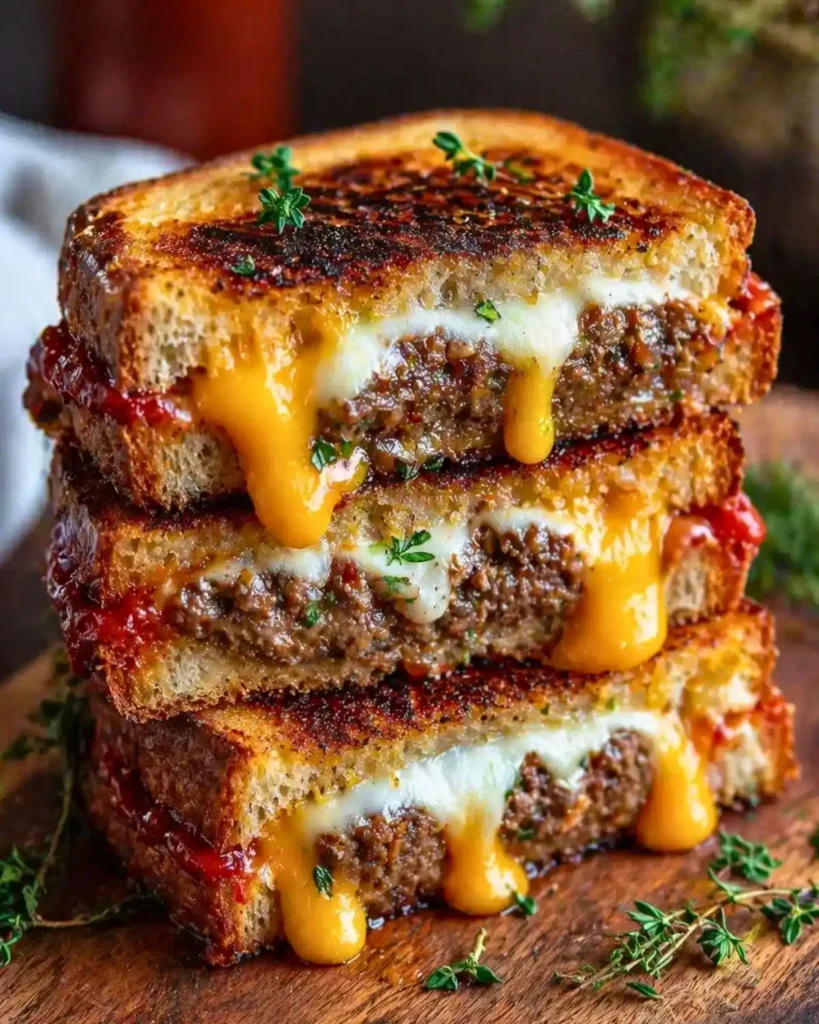 Meatloaf Grilled Cheese Sandwich