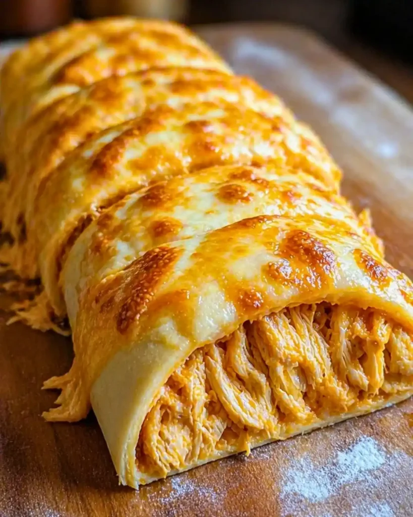 Buffalo Chicken Cheese Bake Stromboli