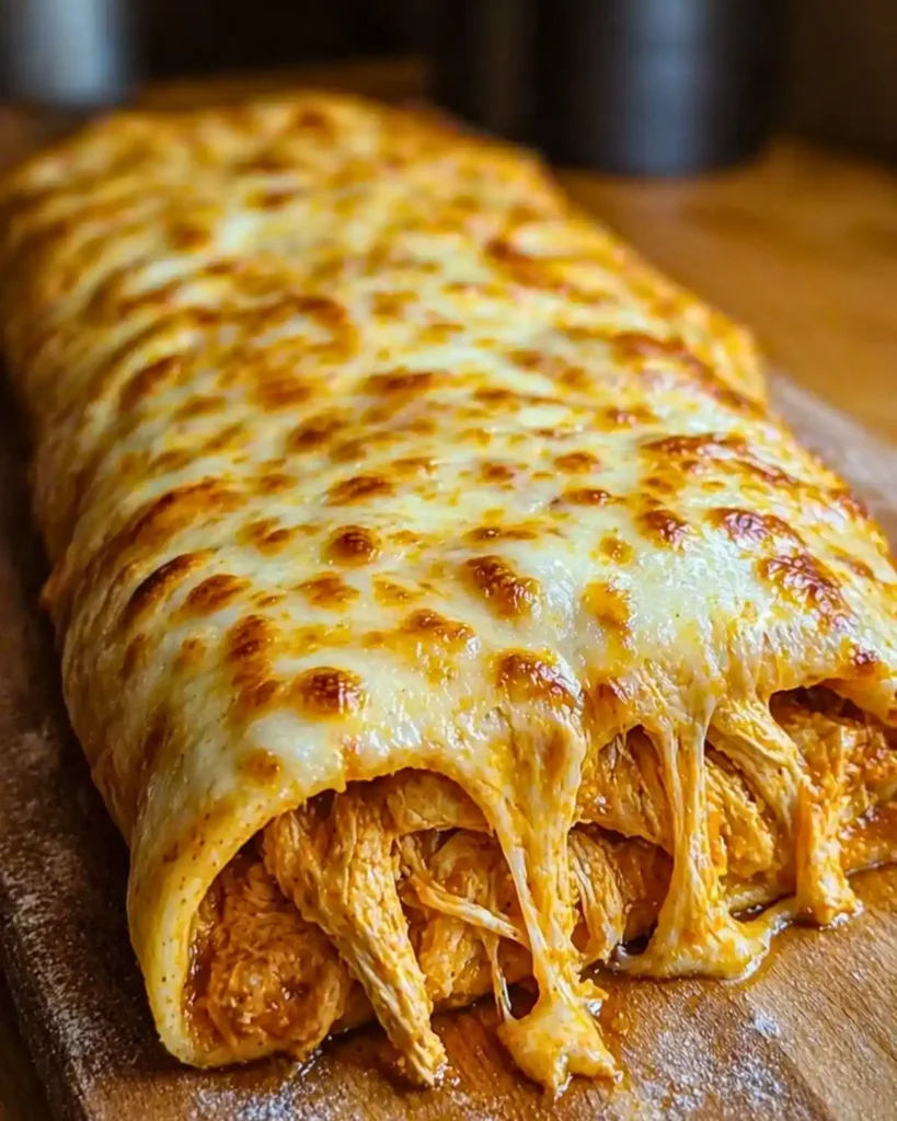 Buffalo Chicken Cheese Bake Stromboli