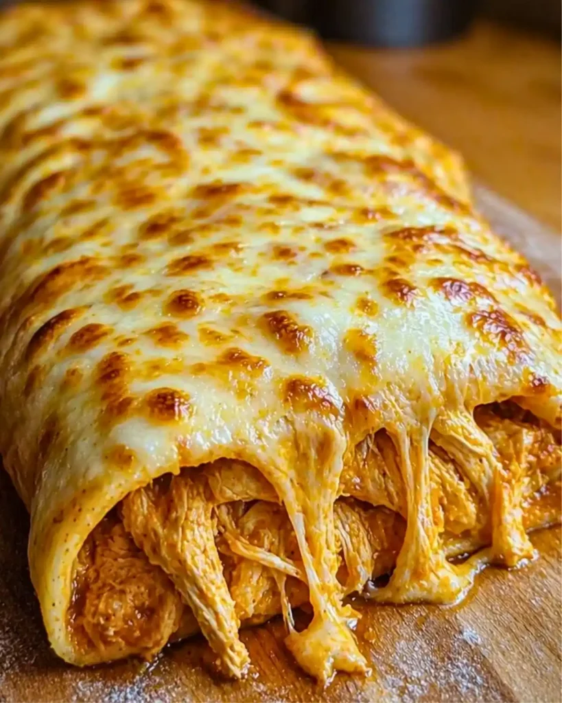 Buffalo Chicken Cheese Bake Stromboli