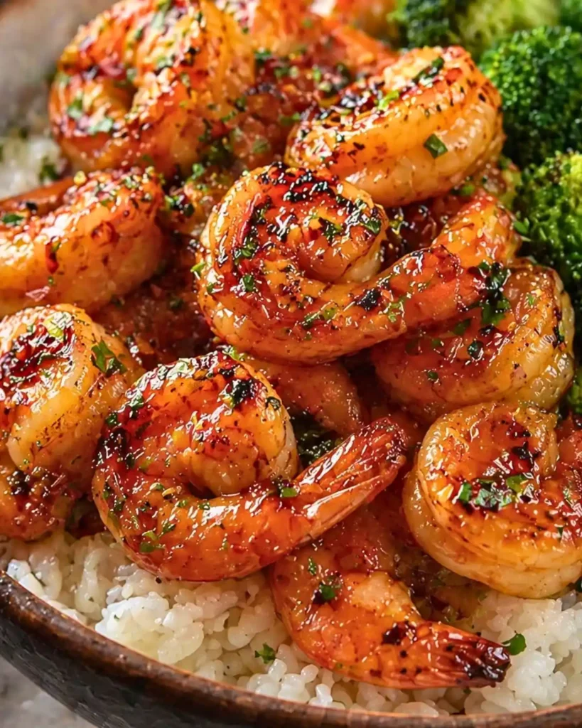 Honey Garlic Shrimp Bowls