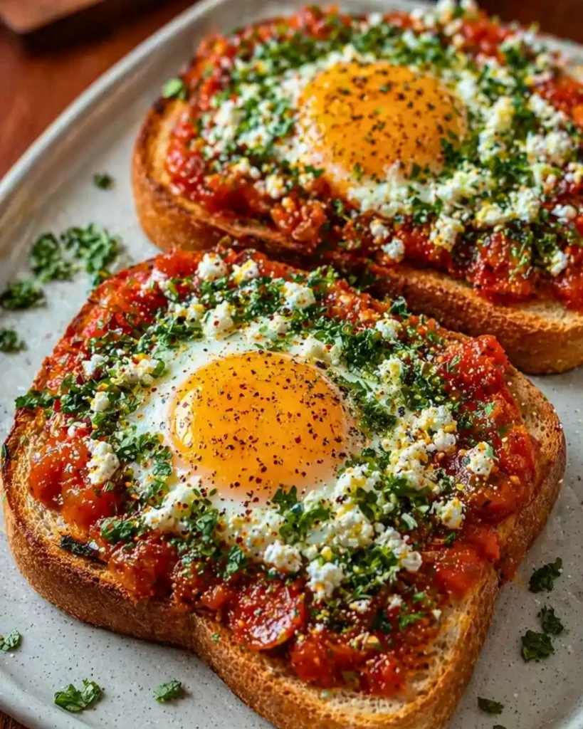 Shakshouka Toast: A Flavorful Twist to Your Breakfast!