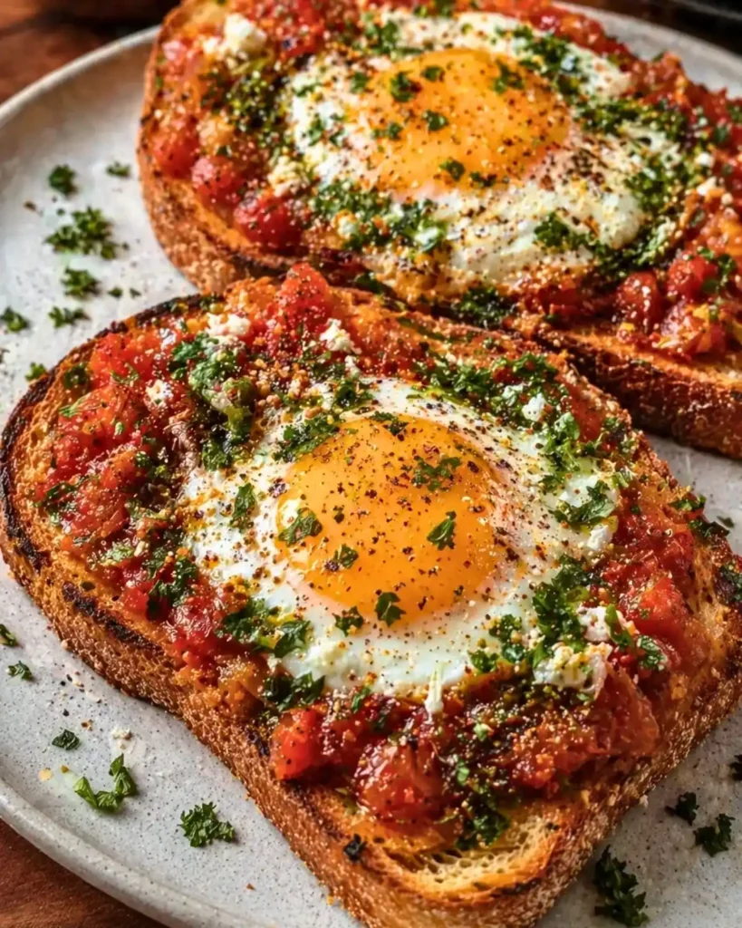 Shakshouka Toast: A Flavorful Twist to Your Breakfast!
