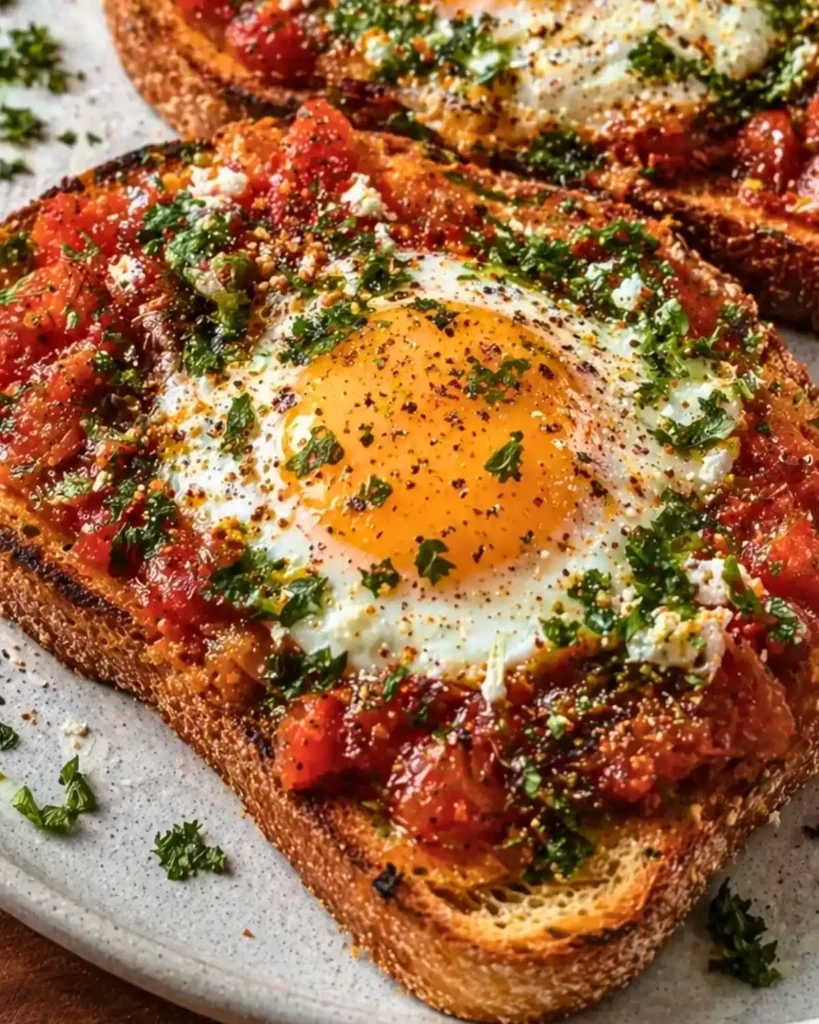 Shakshouka Toast: A Flavorful Twist to Your Breakfast!