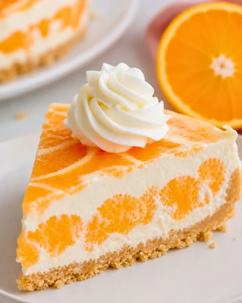 No-Bake Orange Creamsicle Cheesecake