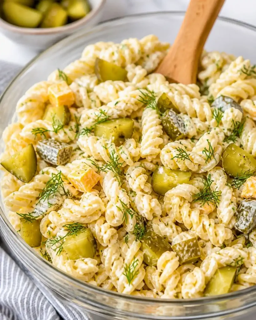 Dill Pickle Pasta Salad