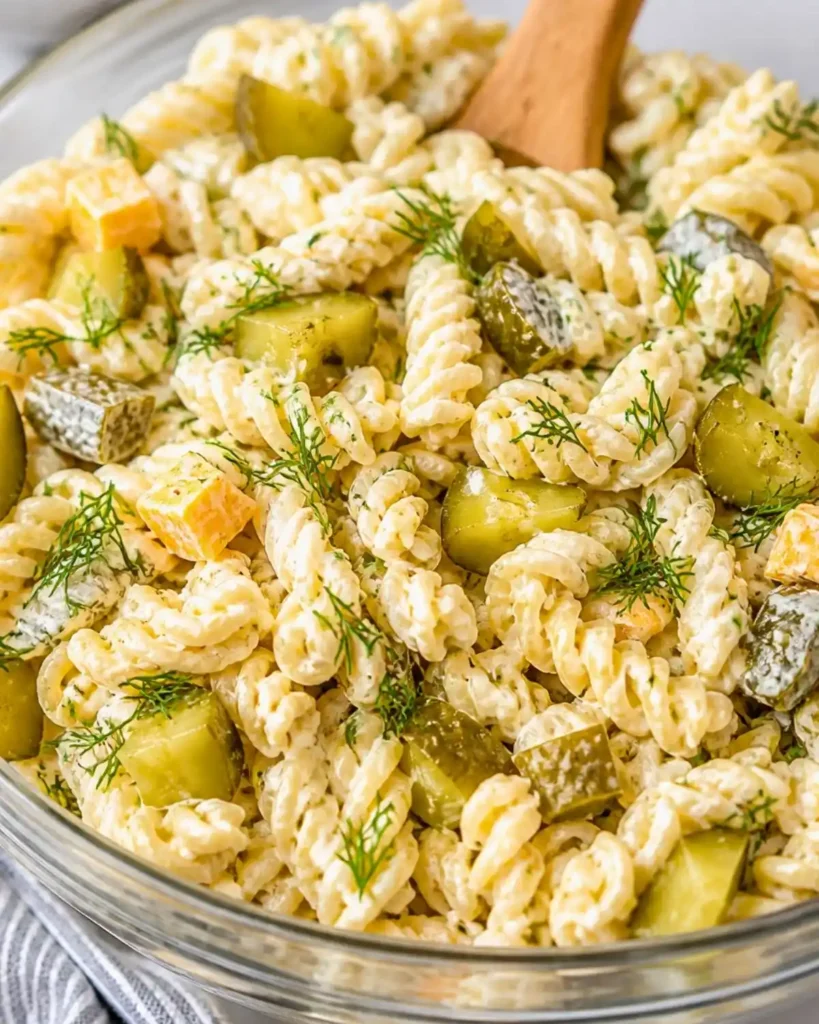 Dill Pickle Pasta Salad