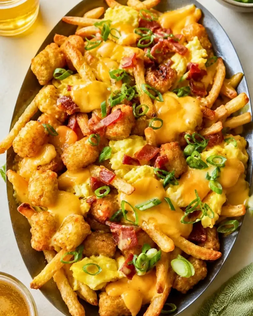 Breakfast Poutine with Hollandaise Sauce