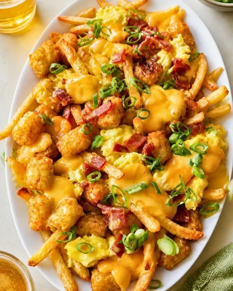 Breakfast Poutine with Hollandaise Sauce