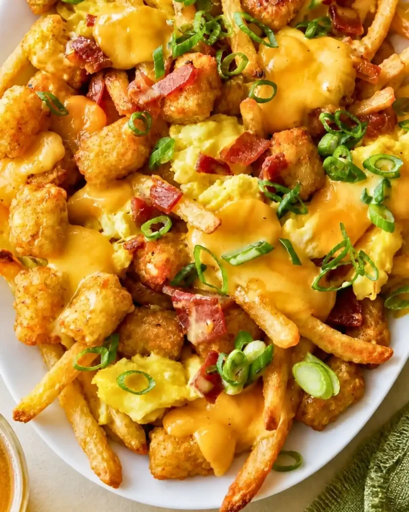 Breakfast Poutine with Hollandaise Sauce
