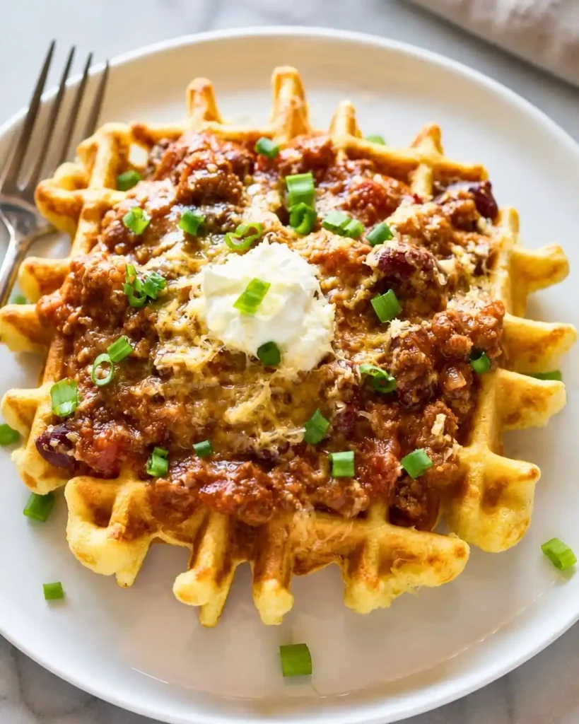 Cornbread Waffles with Chili: A Deliciously Easy Meal