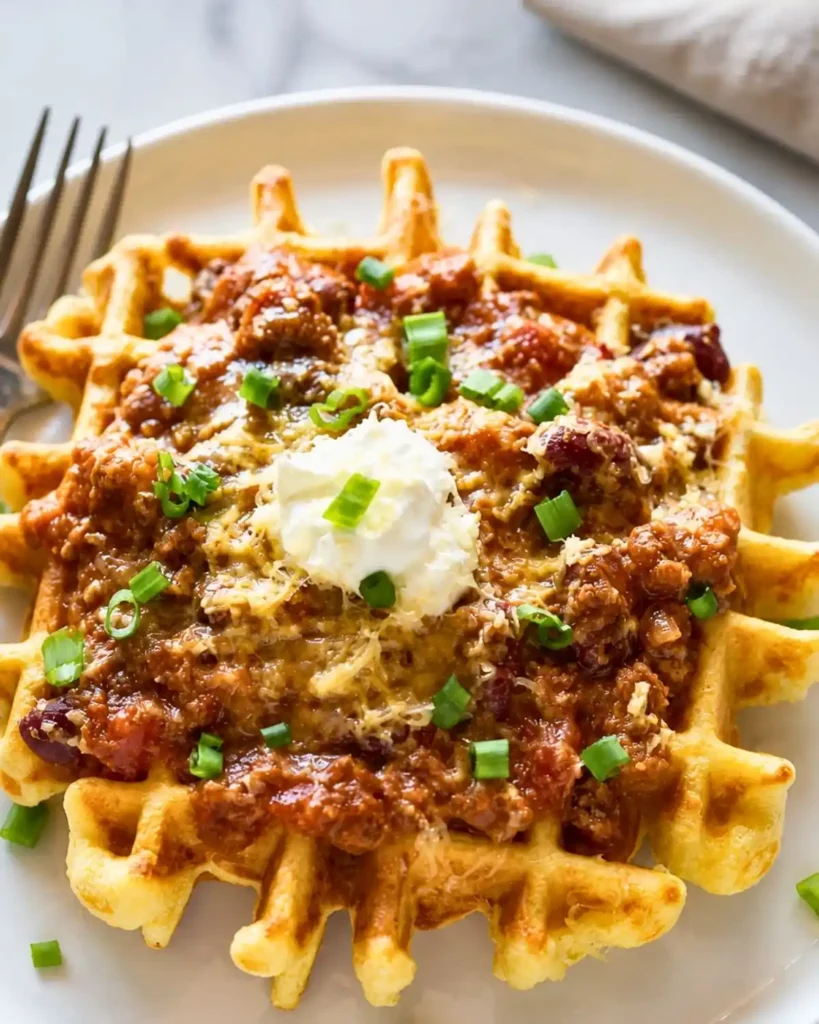 Cornbread Waffles with Chili: A Deliciously Easy Meal