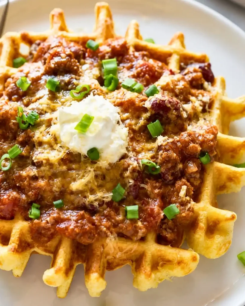 Cornbread Waffles with Chili: A Deliciously Easy Meal