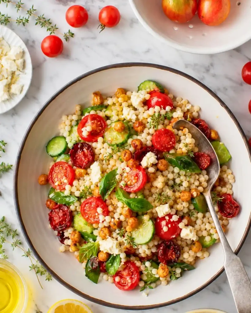 vibrant Cherry Tomato Couscous Salad