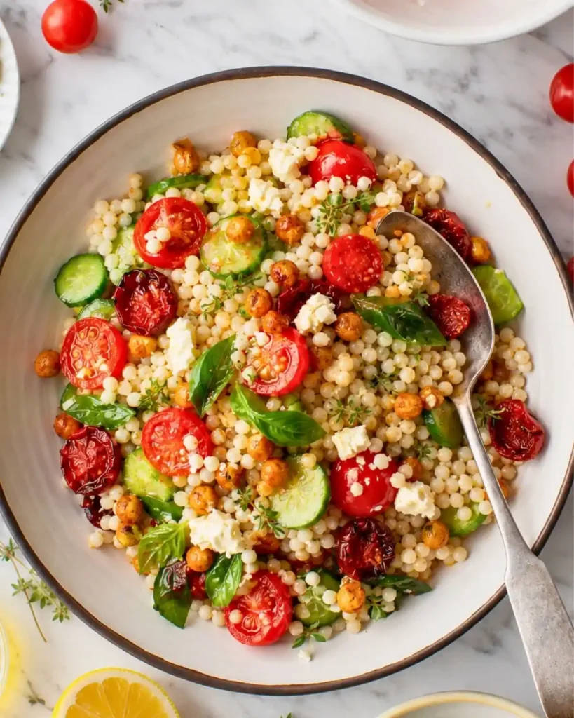 vibrant Cherry Tomato Couscous Salad